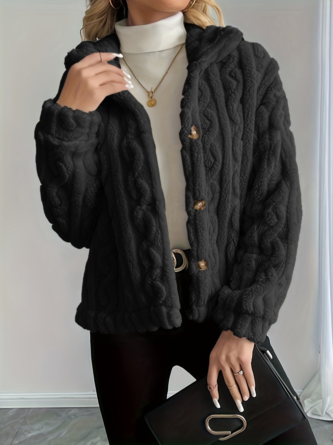 Fashion Plush Warm Women's Jacket Top