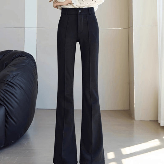 Slimming Draping Elastic Casual Suit Pants