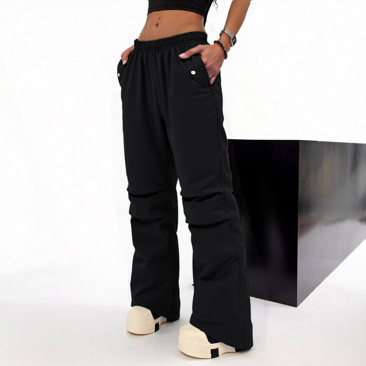 American Overalls Y2g Outdoor Solid Color Casual Pants