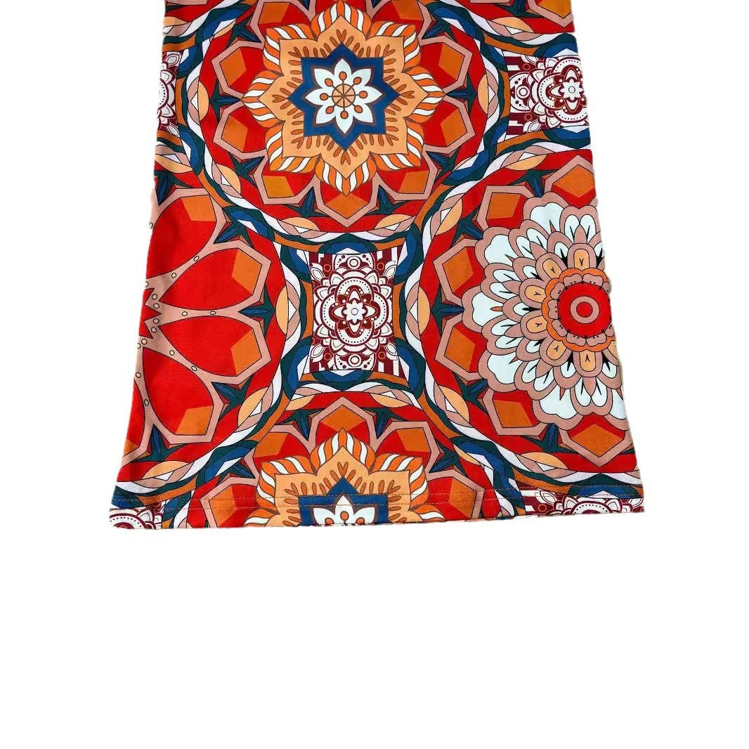 Women's Personalized Printing Bell-bottom Pants