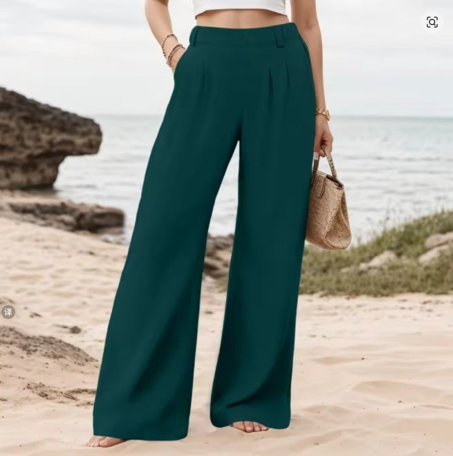 New Loose-fitting Women's Wide Leg Casual Trousers