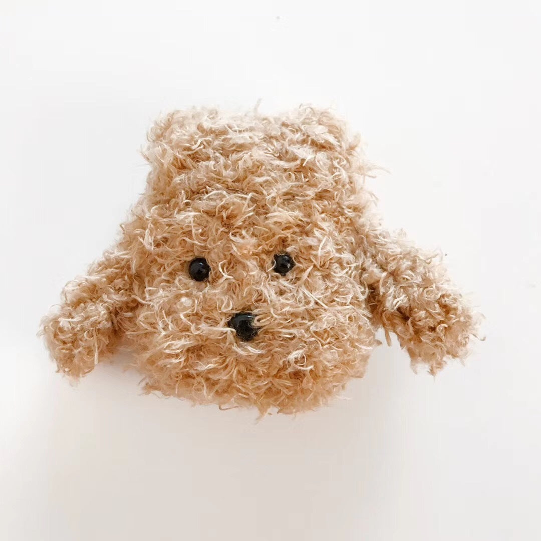 Plush Teddy Dog Cover Wireless Bluetooth Headset