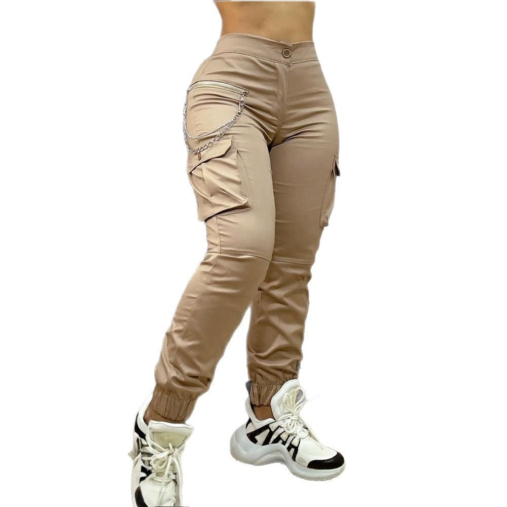 Retro Overalls Ankle-tied Casual Loose Pants