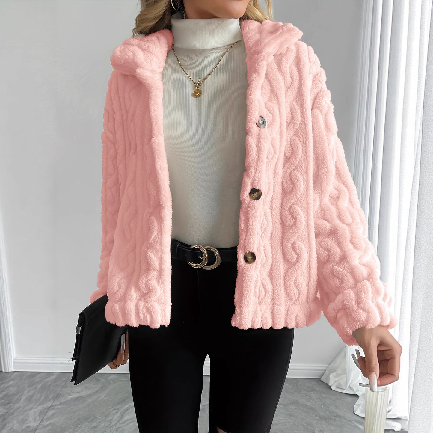 Fashion Plush Warm Women's Jacket Top