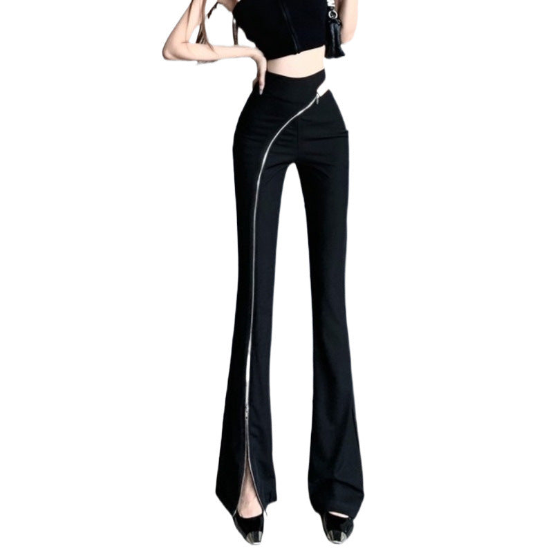 High Waist Flared Pants Hong Kong Style Suit Pants Sexy Trousers