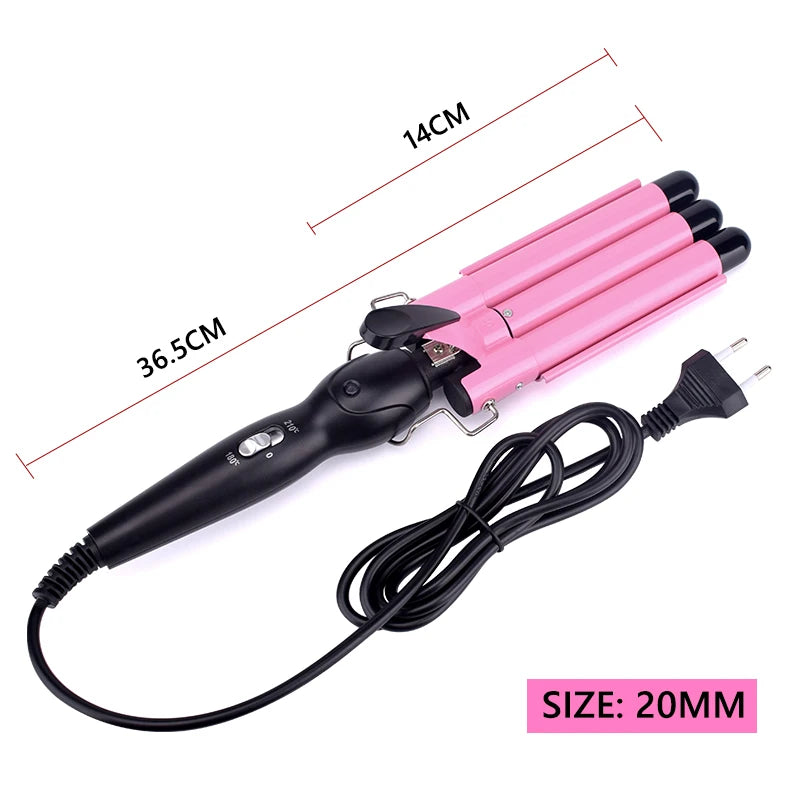 Professional Triple Barrel Hair Curler