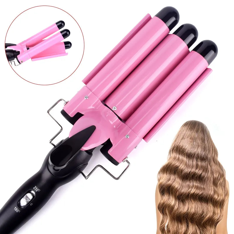 Professional Triple Barrel Hair Curler