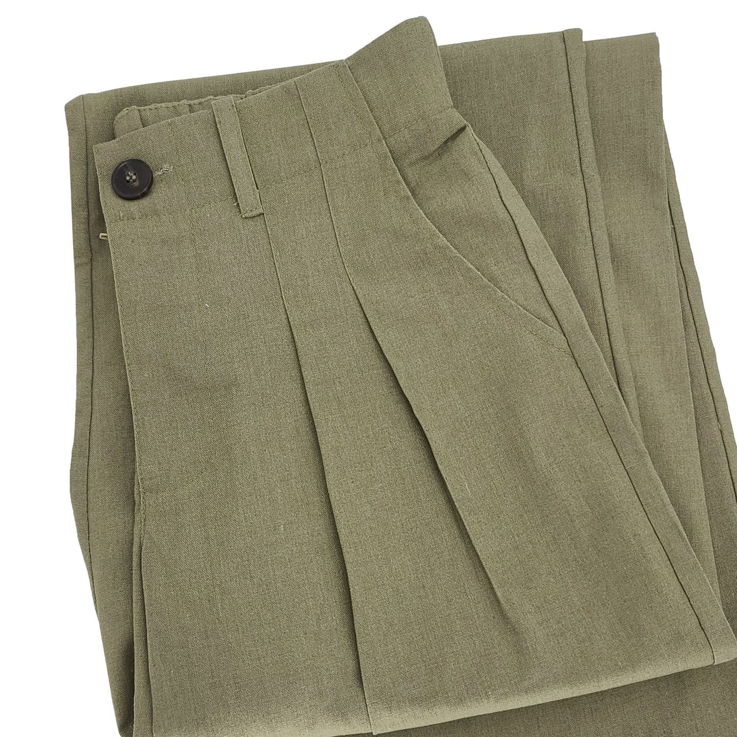 Women's Linen Cotton Casual Breathable Straight Trousers