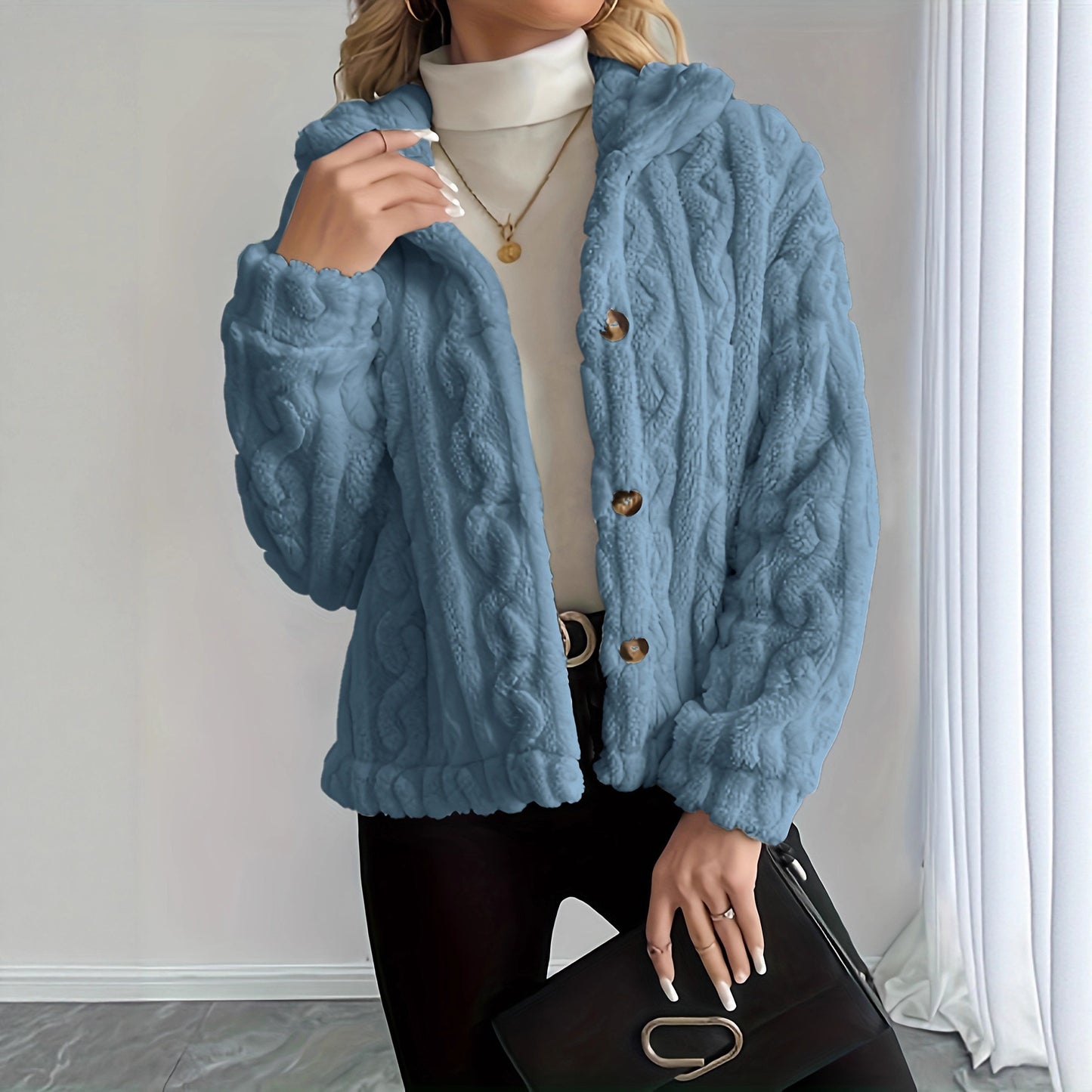 Fashion Plush Warm Women's Jacket Top