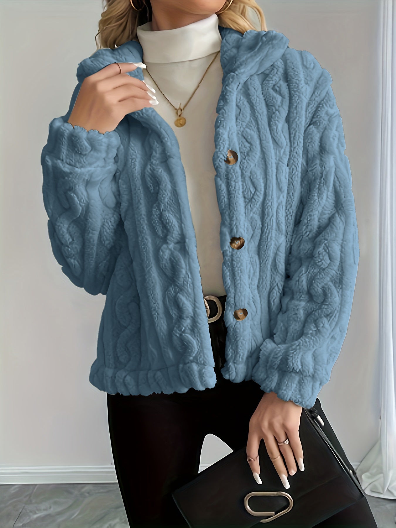 Fashion Plush Warm Women's Jacket Top