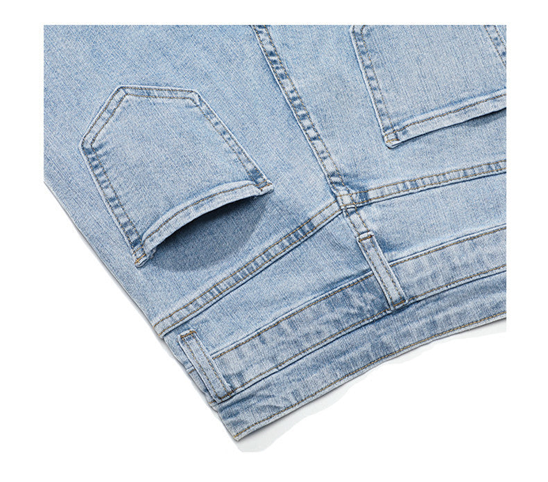 Jeans Women's High Waisted Wide-legged Micro-horn Mopping Pants