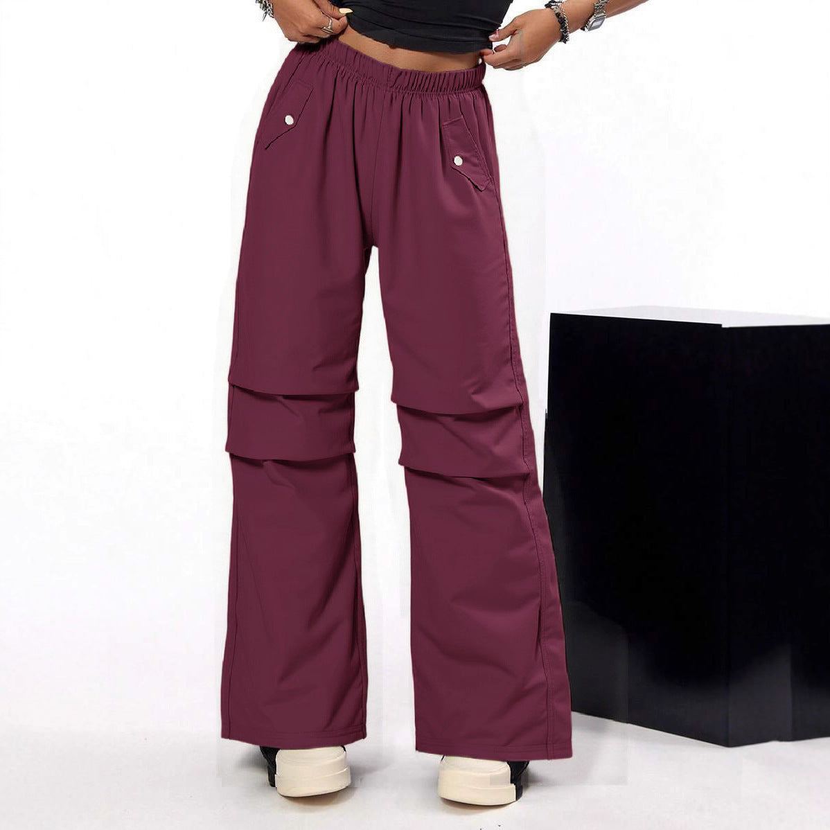 American Overalls Y2g Outdoor Solid Color Casual Pants