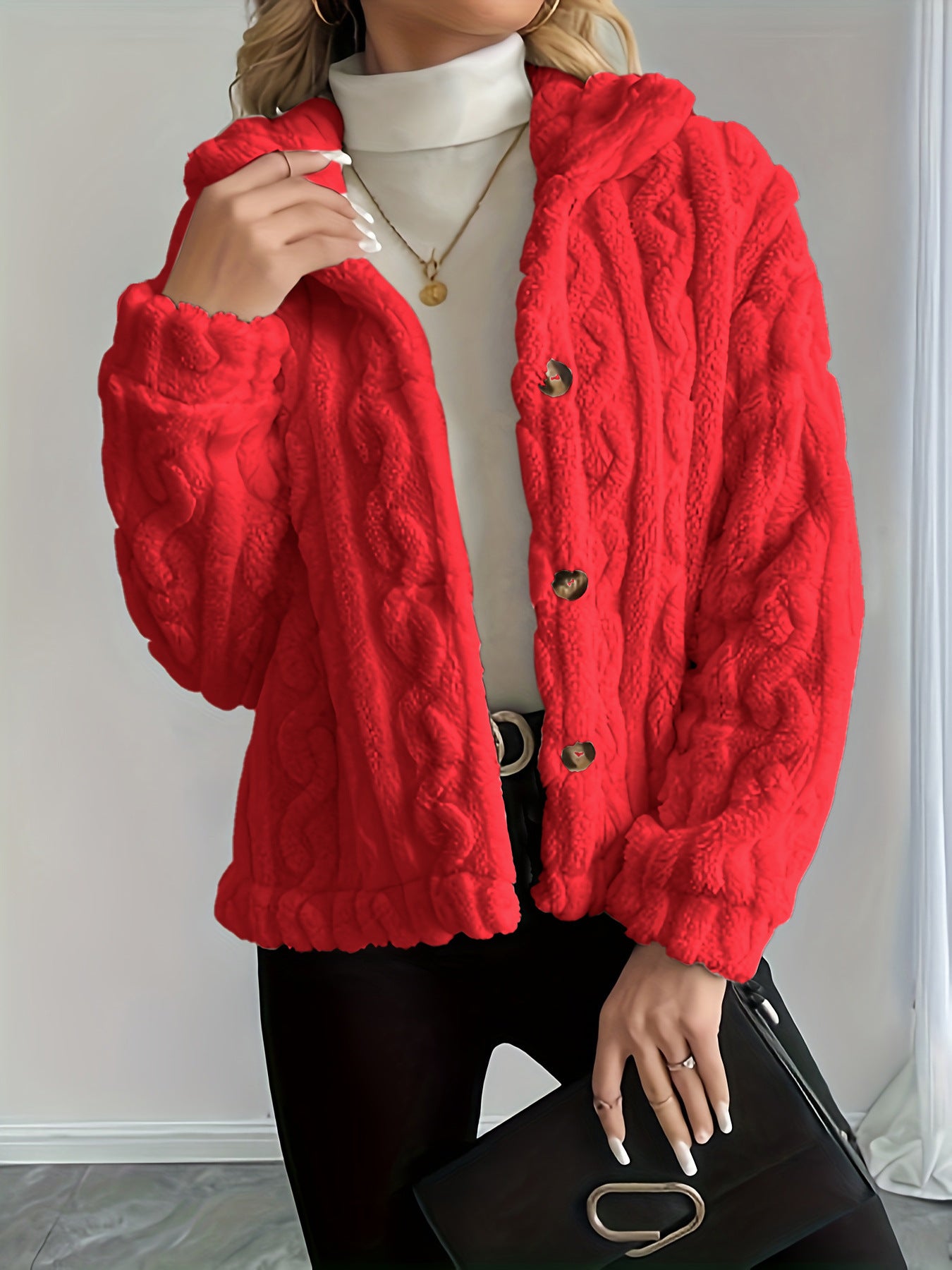 Fashion Plush Warm Women's Jacket Top