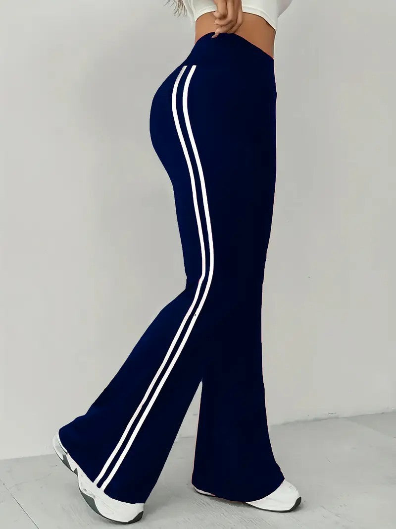 Women's High Waist Wide-leg Casual Pants Flared Pants